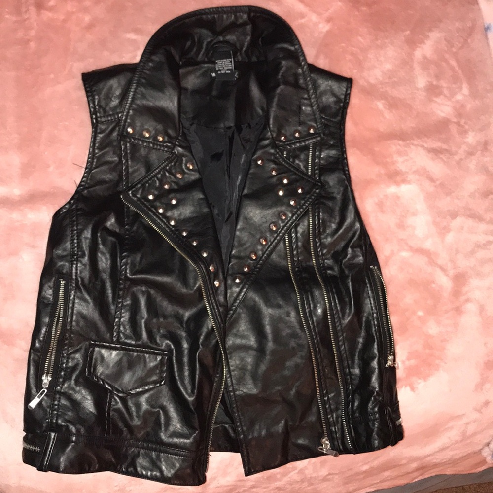 Black moto jacket